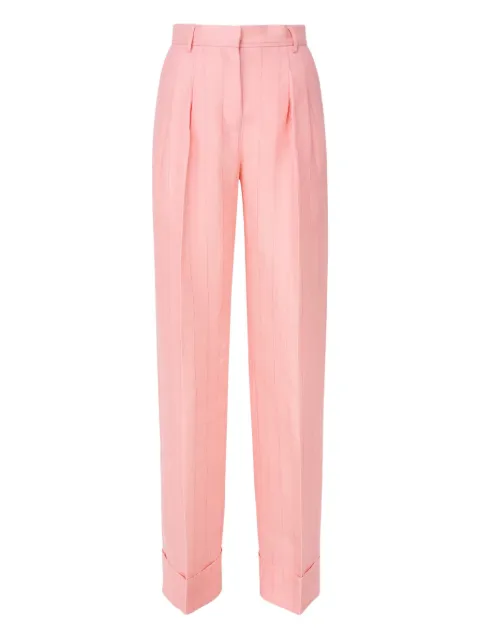 THE ANDAMANE pleated pinstripe tailored trousers Pink TM150407BTNL010PINK
