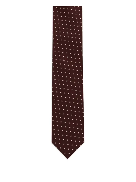 TOM FORD polka-dot silk tie Red STE001S0123