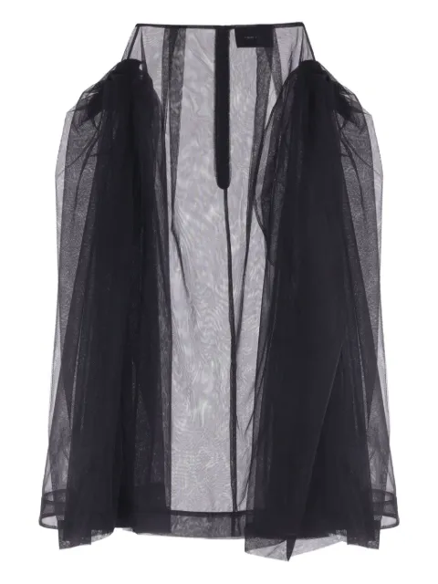 Simone Rocha frill-detail tulle skirt Black 31630069TULLEBLACK