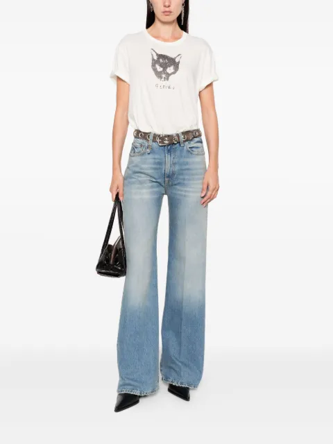 R13 embroidered-pocket jeans Blue R13WD188D343A