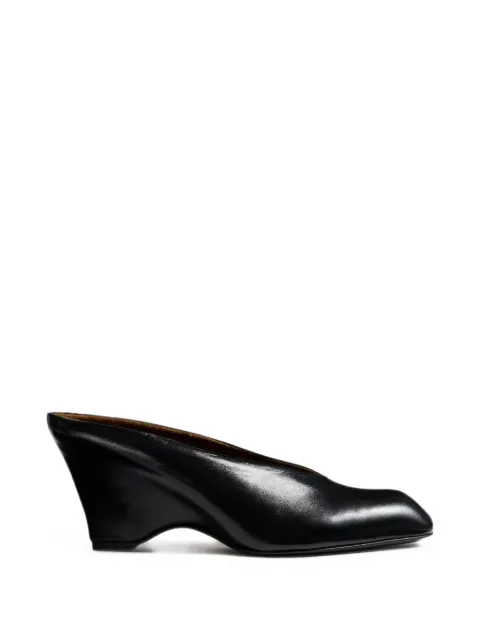 KHAITE wedge-heel mules Black F6026943200