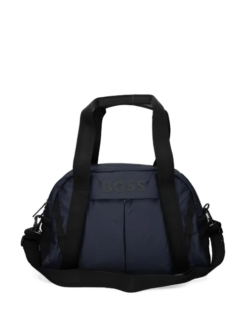BOSS logo-plaque holdall Blue 5051688510252396