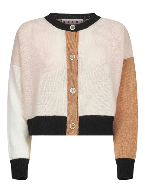 Marni colour-block cardigan Neutrals CDMD0393Q0UFX385BLC03
