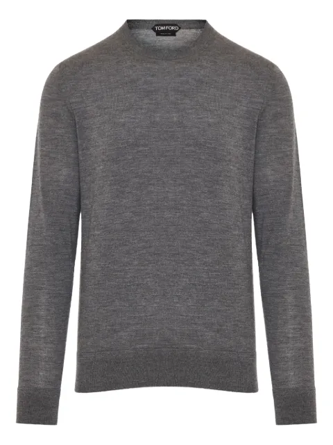 TOM FORD crew-neck wool sweater Grey KCL006YMW103