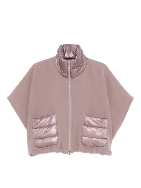 Herno quilted-pocket fleece jacket Purple GI00042DR33395