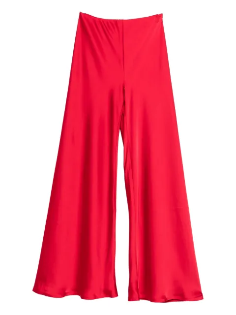 Norma Kamali Elephant bias-cut wide-leg trousers Red ST2257SAA87946