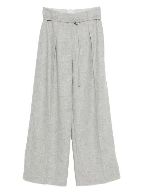 Brunello Cucinelli pleated belted trousers Grey MB162P9050C030