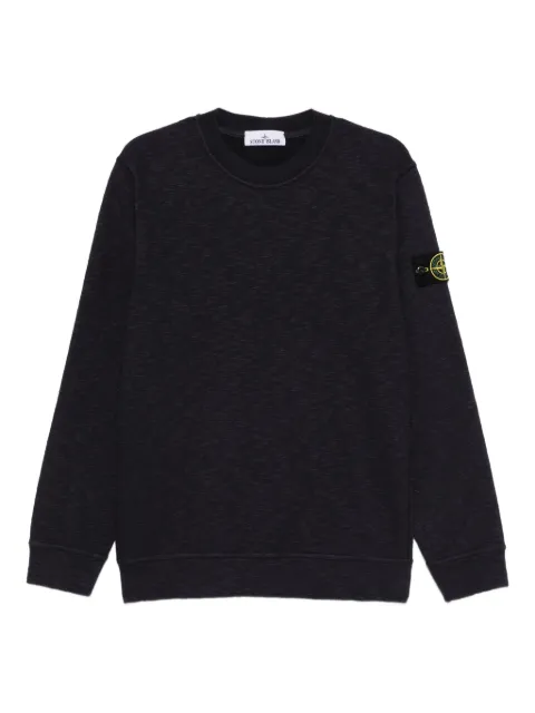 Stone Island patch-pocket cotton sweatshirt Blue K2S156100053S0238