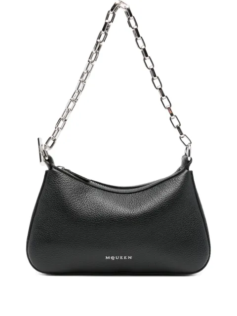 Alexander McQueen T-Bar leather shoulder bag Black 8419601VDGH1000
