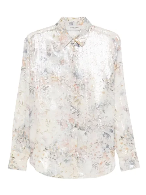 Golden Goose sequin floral shirt Neutrals GWP02034P002151