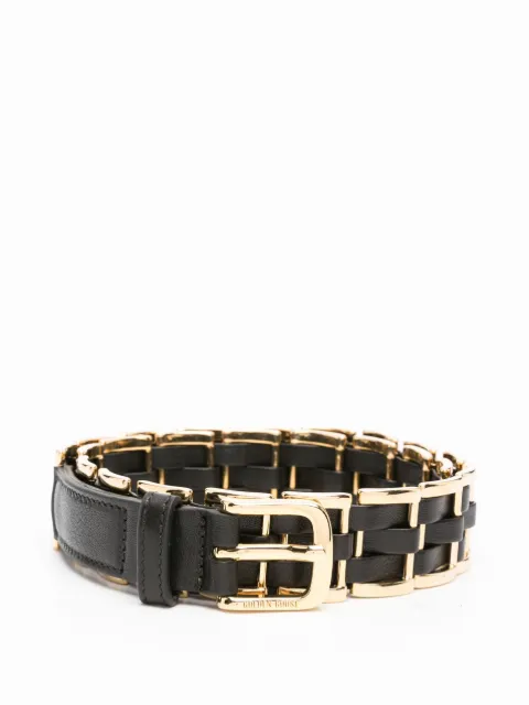 Golden Goose woven leather belt Black GWA00776A000771