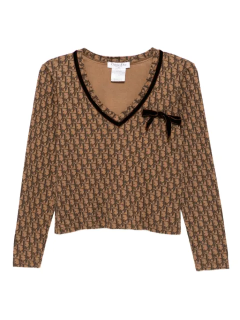 Christian Dior Pre-Owned 2005 long sleeve top Brown 185981