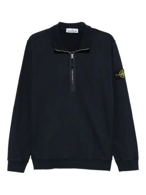 Stone Island half-zip cotton sweatshirt Blue L2S156100068S0A20