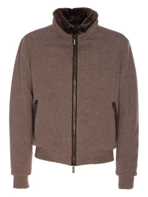Moorer Bellati shearling-collar padded jacket Brown BELLATIMRWU0253