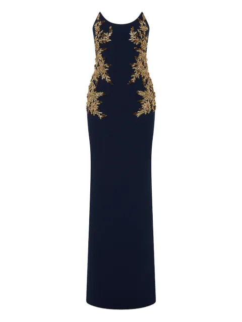 Rebecca Vallance Orla embellished strapless maxi dress Blue RVBR1190