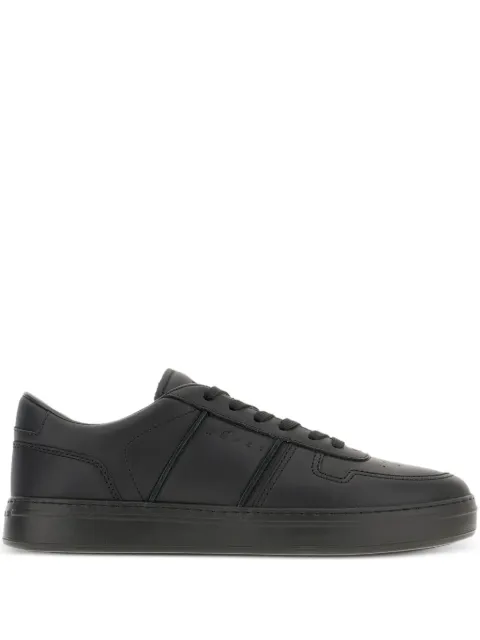 Hogan H668 leather lace-up trainers Black HXM6680FT00UDM