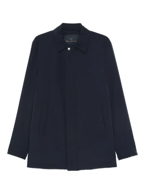 Paul & Shark x Loro Piana buttoned welt-pocket coat Blue 15312016