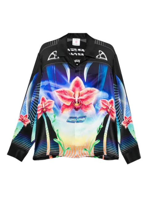 Casablanca orchid racer shirt Black MSP26SH00602