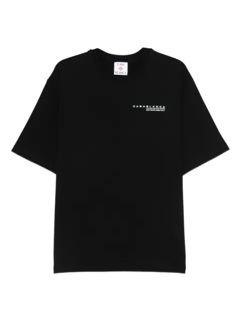 Casablanca Glitch Orchid oversized T-shirt Black MSP26JTS04406