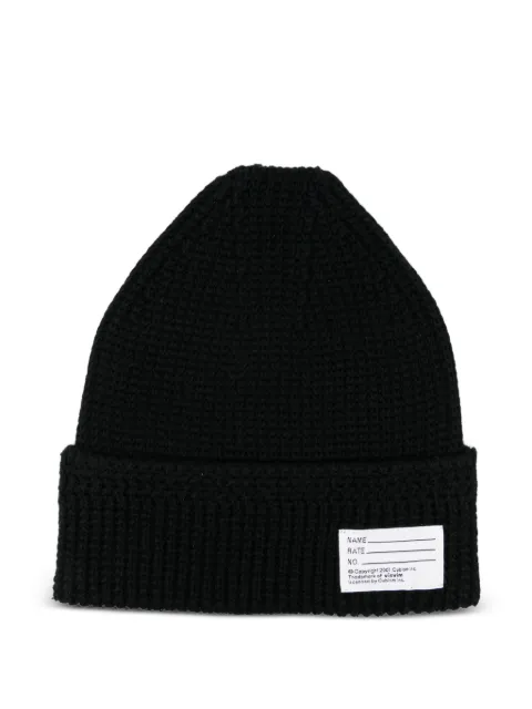 visvim label-detail beanie Black 126103003008