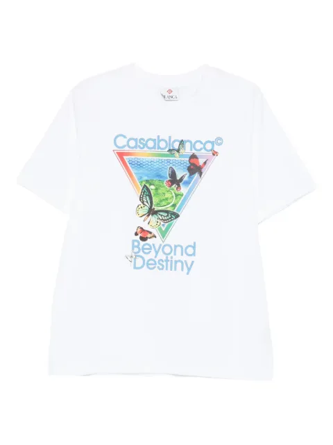 Casablanca tennis club beyond destiny graphic t-shirt White MSP26JTS001
