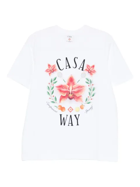 Casablanca Casa Way Orchid T-shirt White MSP26JTS001