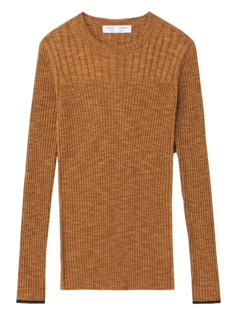 Proenza Schouler ribbed open-back top Brown WL2137639