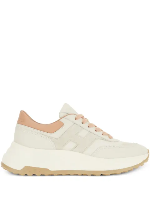 Hogan Hi-fi leather panelled trainers Neutrals HXW6690FR30UJL
