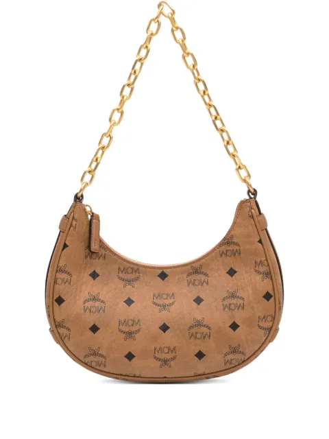 MCM small Aren shoulder bag Brown MWHFATA02