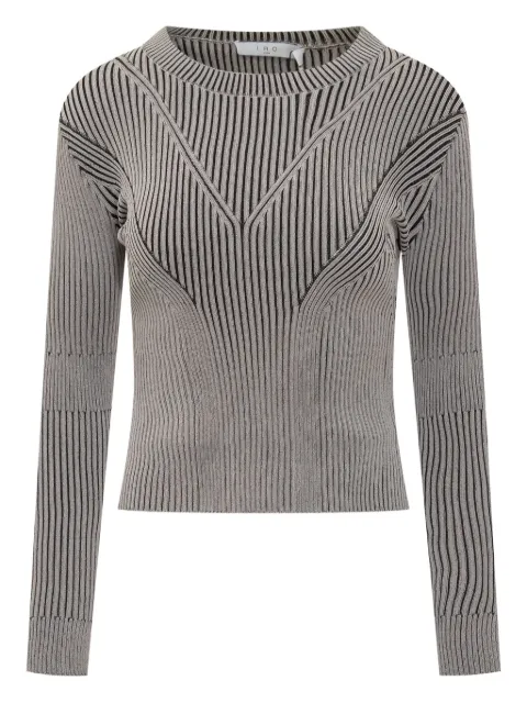IRO ribbed-knit T-shirt Black 25WWP12CLEONA