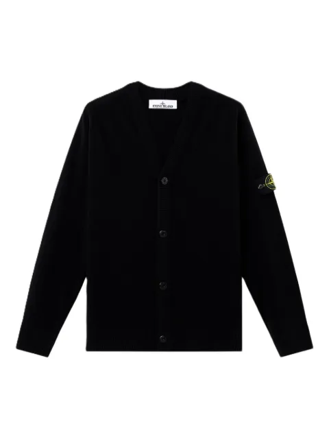 Stone Island patch-pocket cardigan Black K2S155100065S00B4