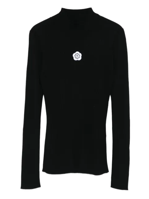 Kenzo Boke Flower 2.0 mock-neck long-sleeve top Black FF62TO6123LG