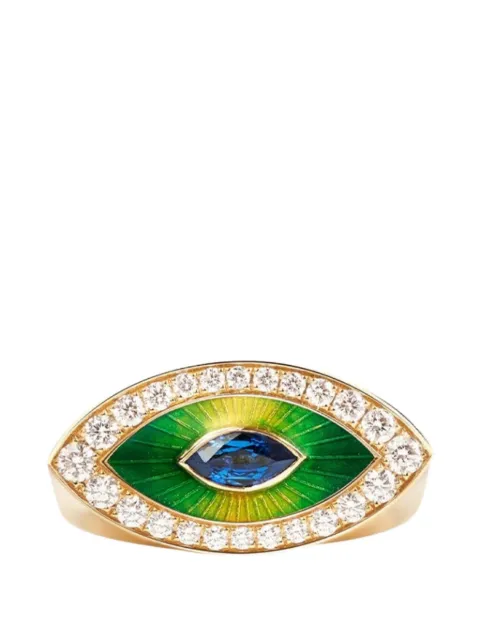 Marie Lichtenberg Evil Eye Metric diamond ring Gold ML00893