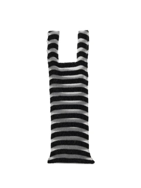 A. ROEGE HOVE Ivy striped knitted tote bag Black C08M055L