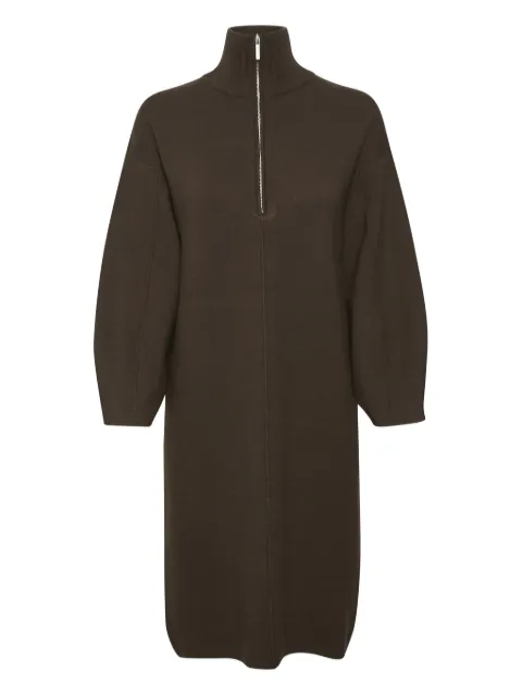 Gestuz zip-front mini dress Brown 10905554