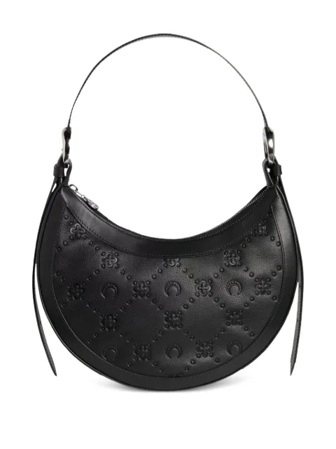 Marine Serre embossed-logo pattern handbag Black WBA001BK99