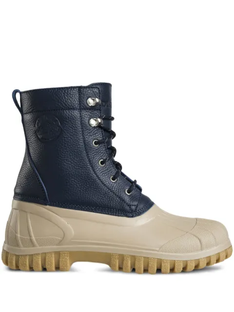 Diemme Antra leather lace-up combat boots Blue DI2107AN03