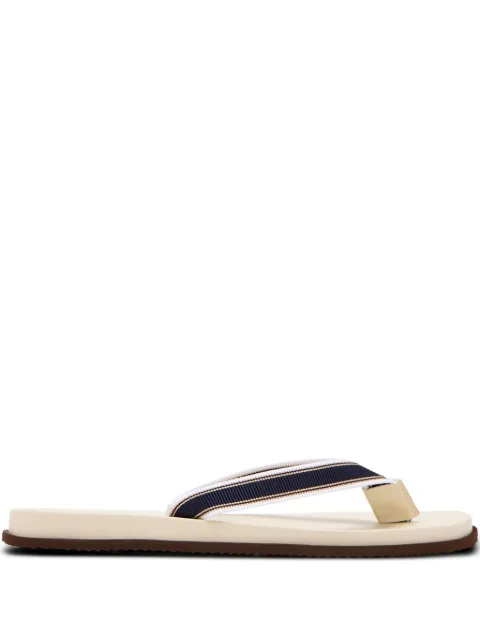 Brunello Cucinelli ribbon-detail flip-flops White MZUNAVH315CQN36