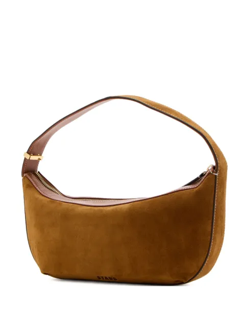 STAUD suede zip-top satchel Brown H25P6028CP