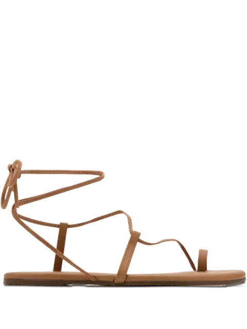 Tkees Jo ankle-tie leather sandals Brown JO
