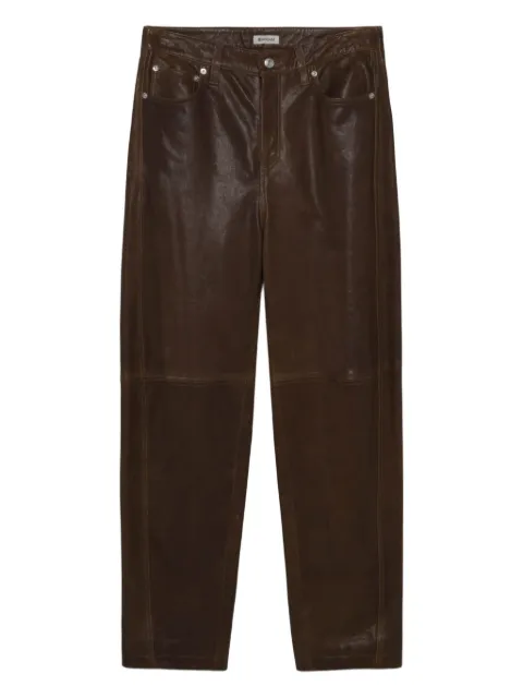 SIMKHAI Waldon leather panel trousers Brown 4254104V