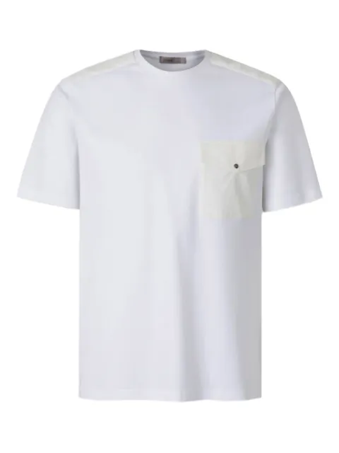 Herno pocket-detail shoulder-panel T-shirt White JG00048UR5205252052