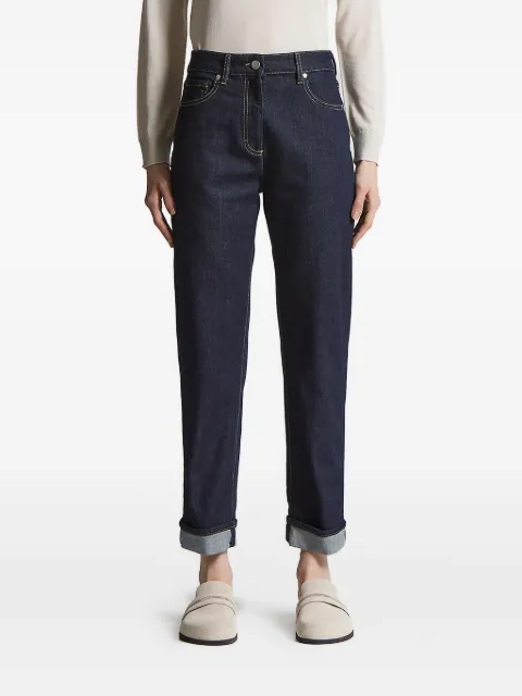Peserico cuffed five-pocket denim jeans Blue A04589L65Q04291