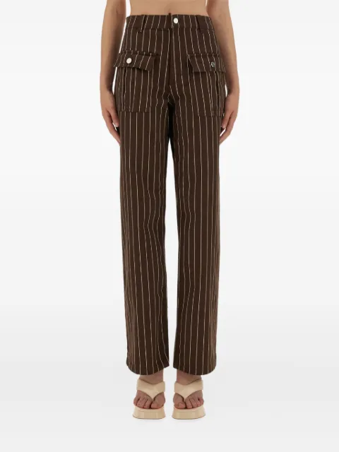 Baum Und Pferdgarten Nickie striped-pattern trousers Brown 24298C1403