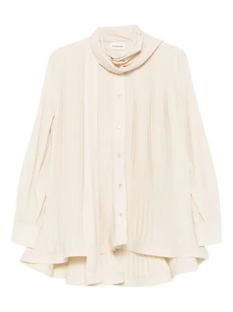 P.A.R.O.S.H. pleated tie-neck top Yellow D381251PALMER25