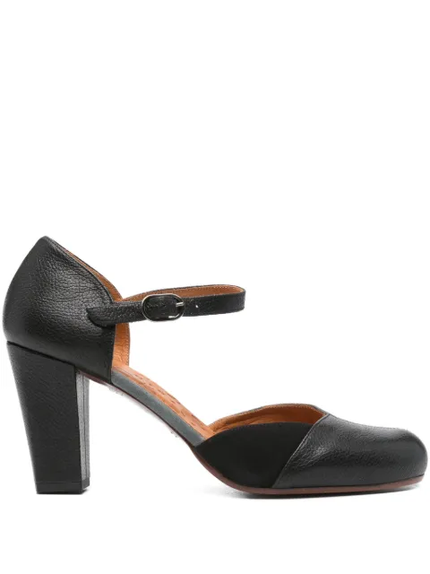 Chie Mihara 85mm Nica leather ankle-strap pumps Black MICASS