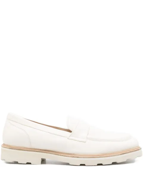 sturlini firenze penny-slot leather loafers White 76002