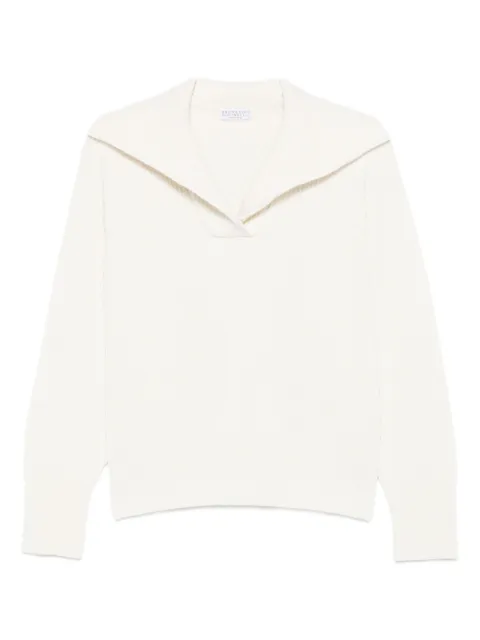 Brunello Cucinelli ribbed-knit sweater White M16725102C2723