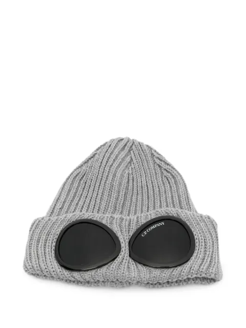 C.P. Company Goggle-detail beanie hat Grey RFCMAC742A005509AM92