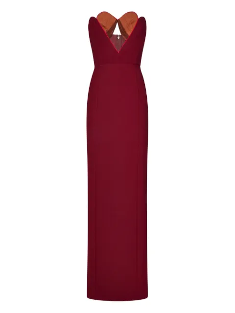 Nensi Dojaka sweetheart-neckline maxi dress Red NDDR2721000401